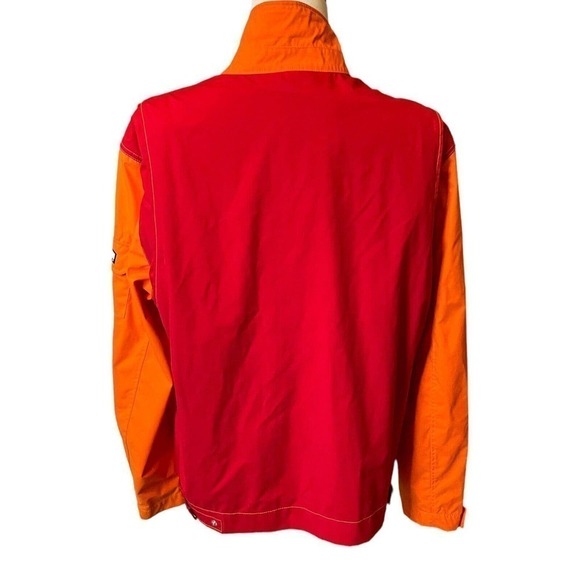 80s RARE Tommy Hilfiger Colorblock Jacket Vintage Retro Men’s XL Orange Red - Picture 3 of 13